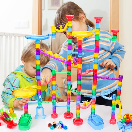 Meland Marble Run - Juego de construcción de laberinto de mármol de...