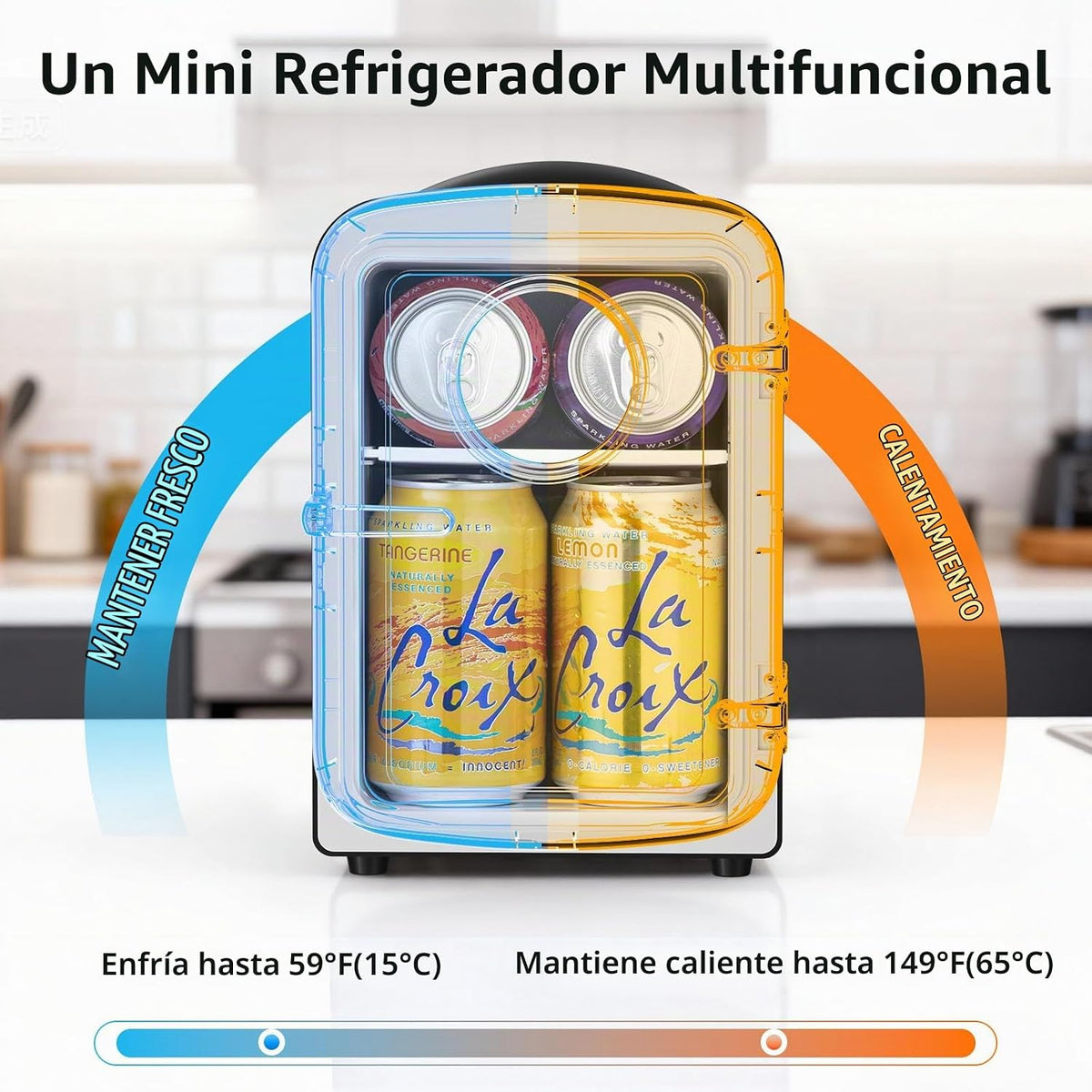 Antarctic Star Mini nevera, capacidad de 4 litros\/6 latas, refrige...