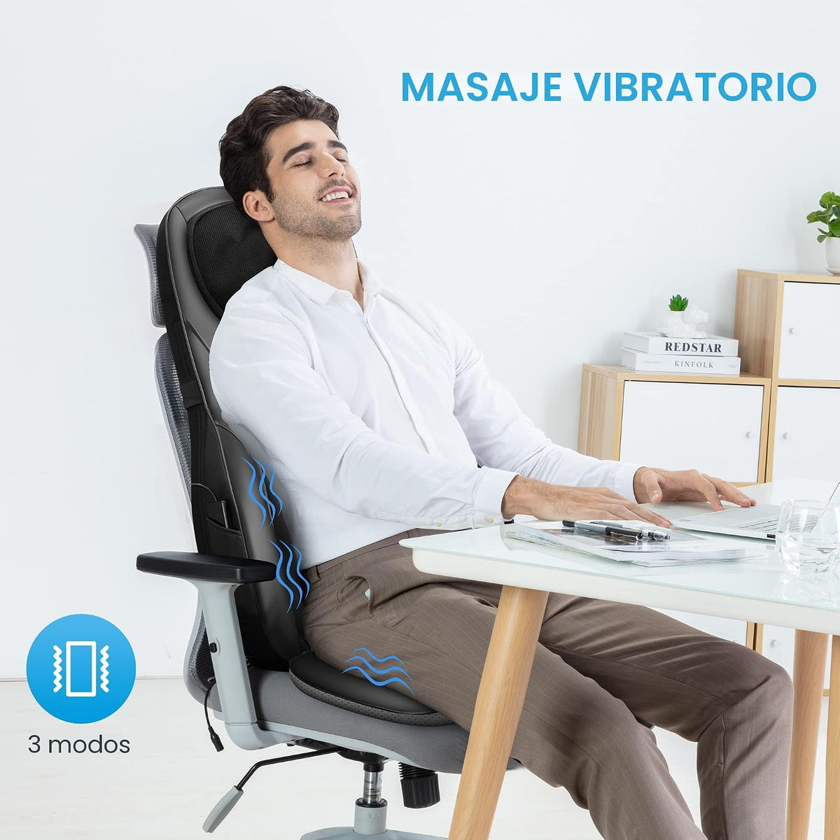 COMFIER Shiatsu - Masajeador de espalda y cuello con calor, almohad...