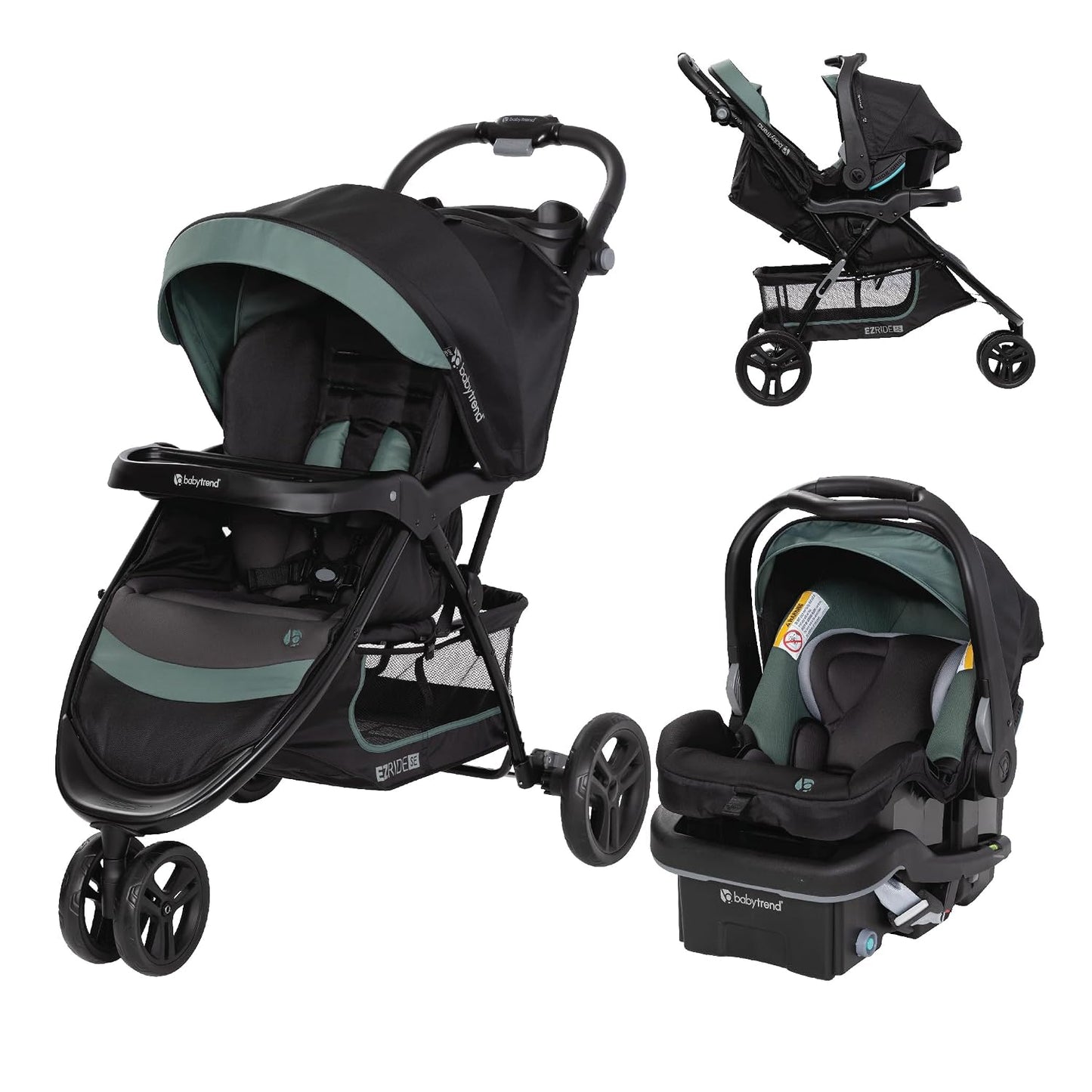 Sistema de viaje Baby Trend EZ Ride SE con asiento de auto infantil...