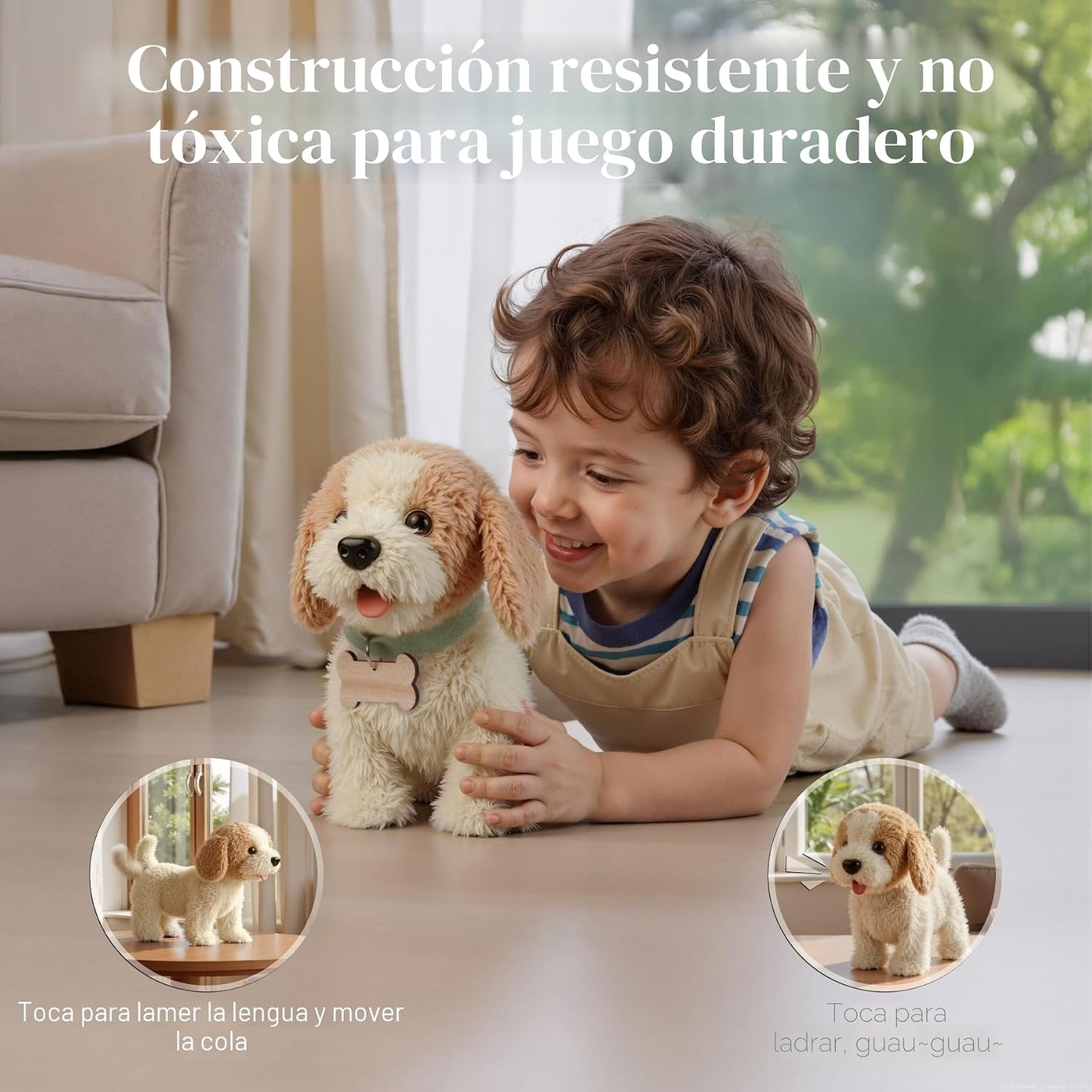 OR OR TU Juguete de perro caminando y ladrando con control remoto y...