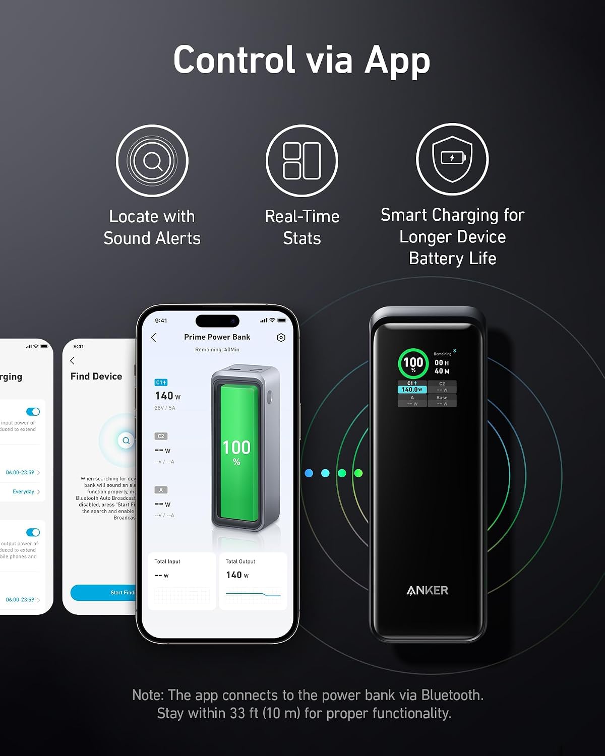 Anker Prime Power Bank, cargador portátil de 27,650 mAh de 3 puerto...