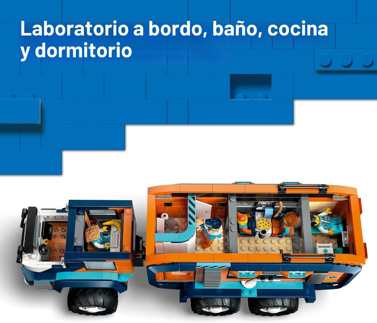 LEGO City Camión de Laboratorio Científico Explorador Ártico para C...
