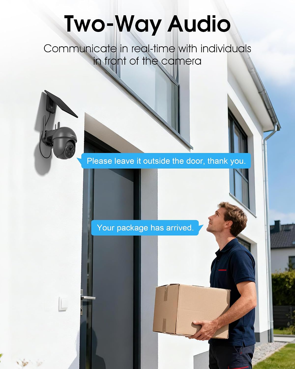 ARCCTV Cámaras de seguridad solares WiFi inalámbricas para exterior...