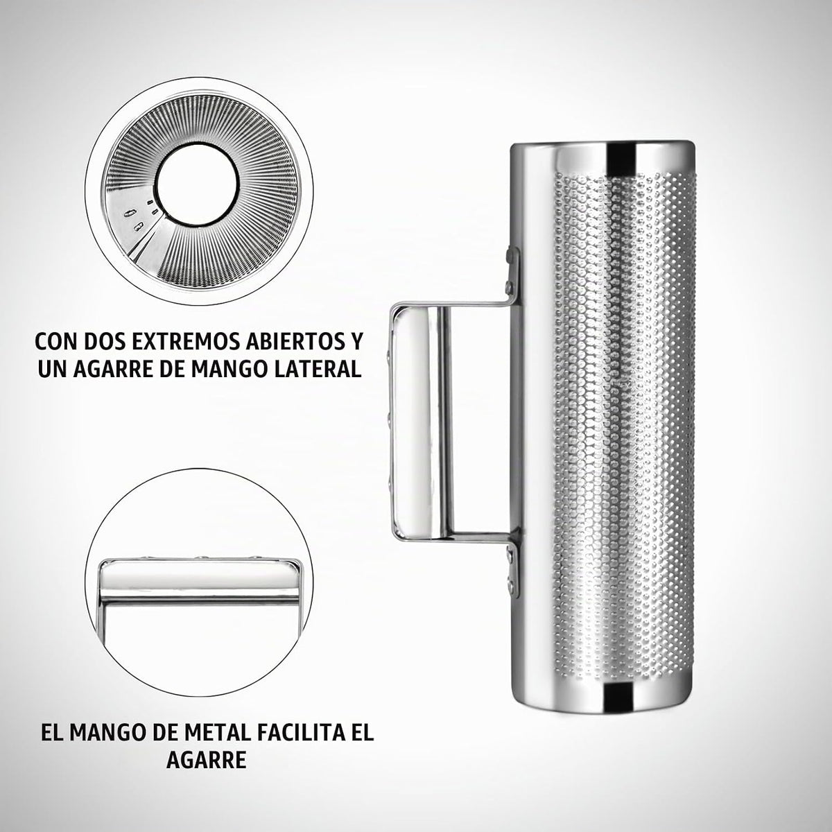 Soulmate Instrumento de Güiro de Acero Inoxidable Güiro de Metal Pr...