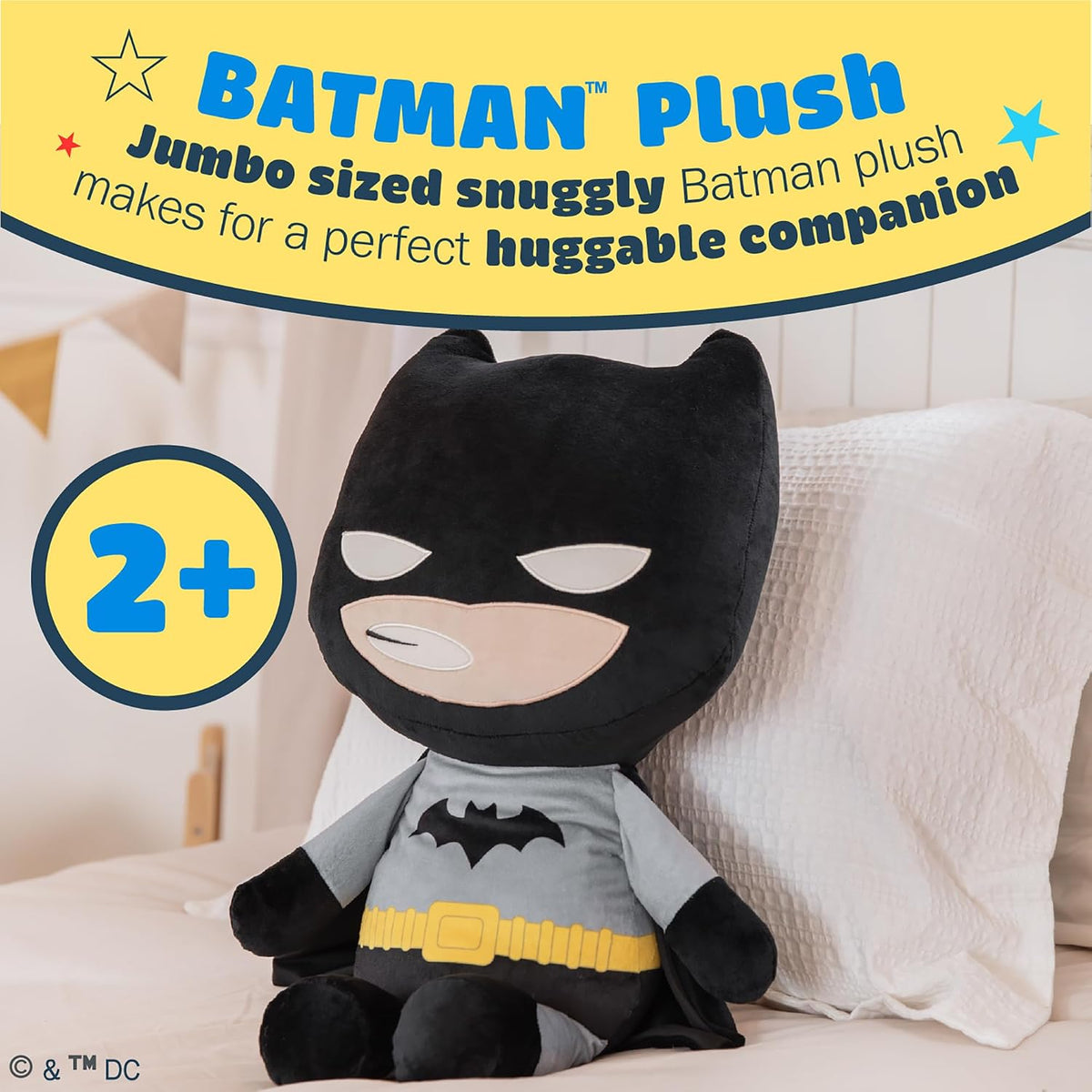 Kids Preferred DC Batman - Peluche de frijoles en el cuerpo y pies...