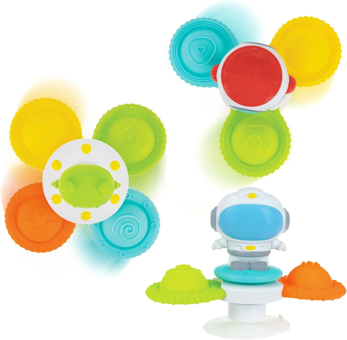 Nuby Juguetes giratorios de succión con estallidos giratorios \u201...
