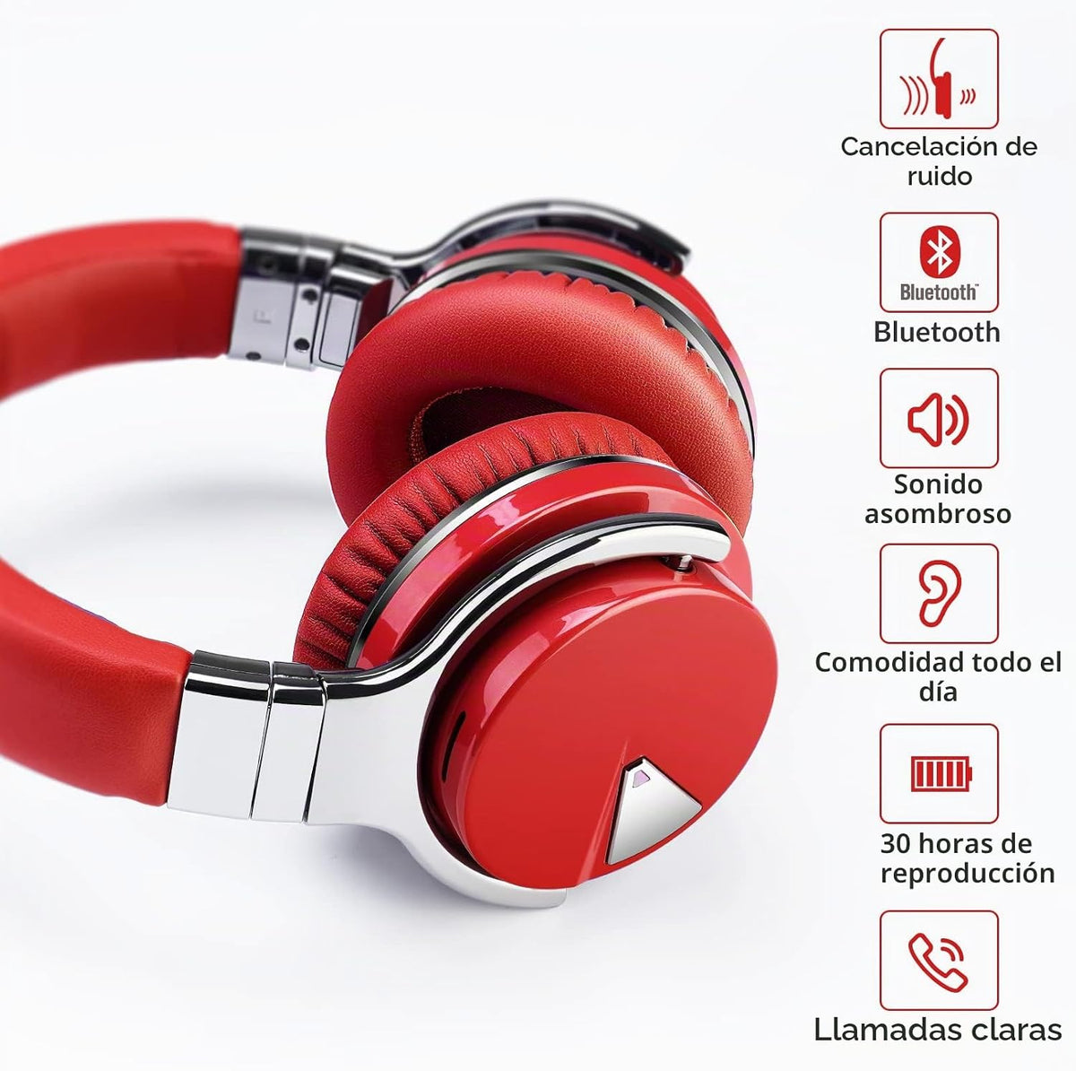 Millones Vendidos 10 Años Clásicos Auriculares E7 con Cancelación A...