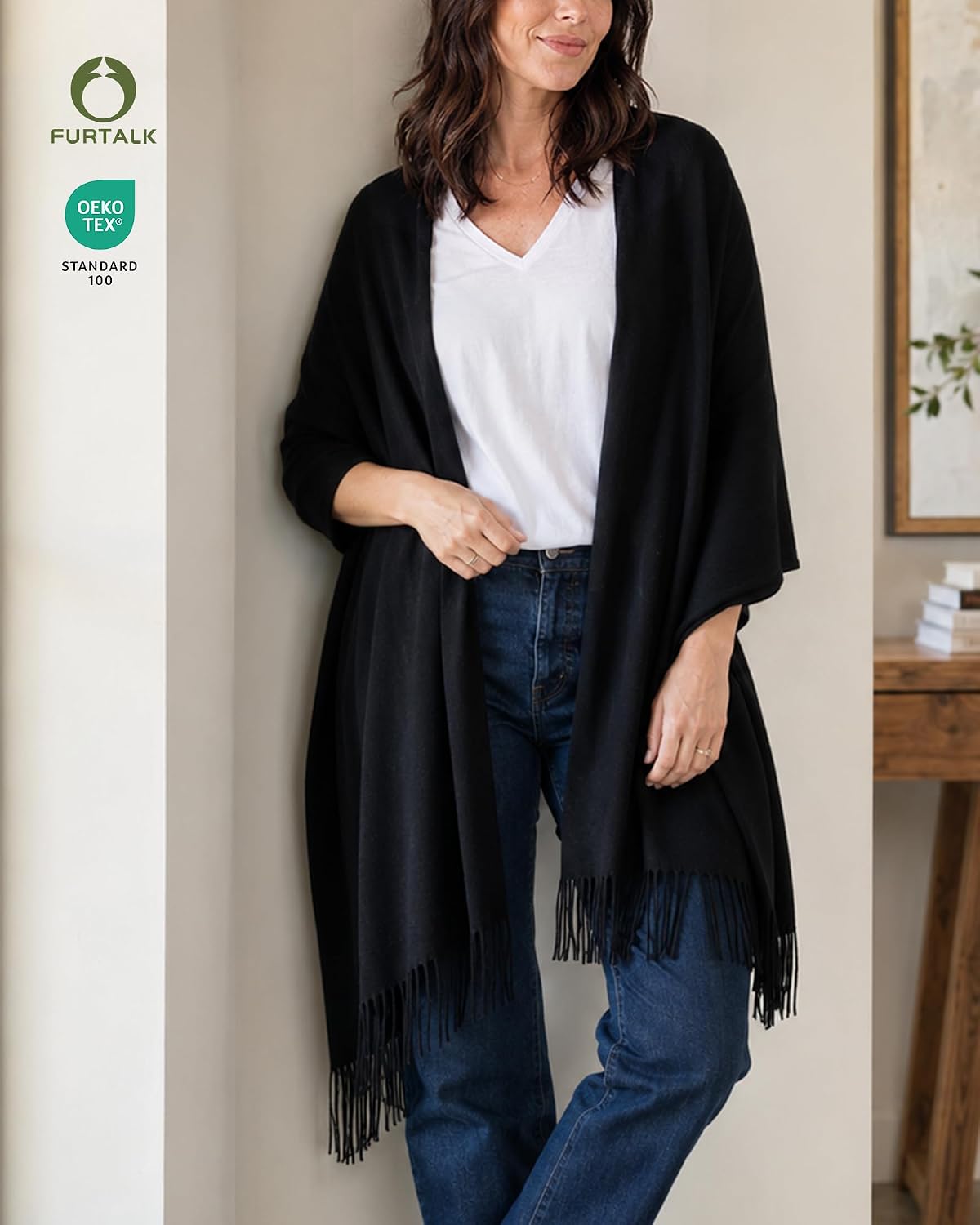 FURTALK Chales y envolturas de pashmina para vestido de noche, bufa...