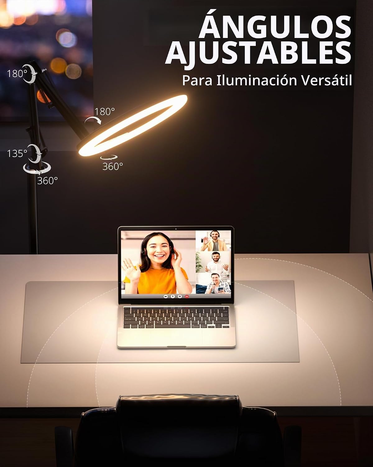 UBeesize Trípode de Luz de Anillo LED Pro con Soporte para Teléfono...