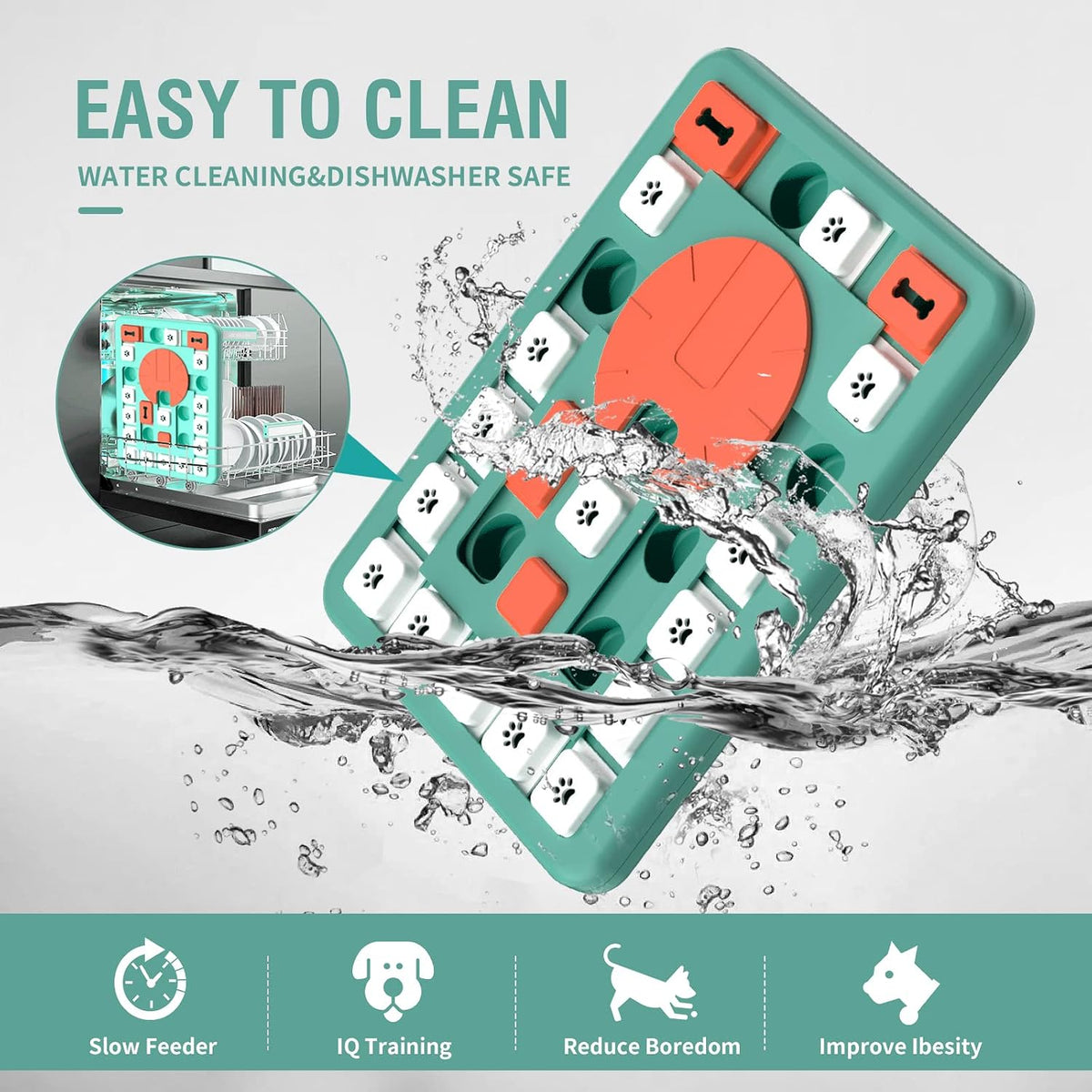 FOXMM Juguetes de Rompecabezas para Perros, Juguete Interactivo de...