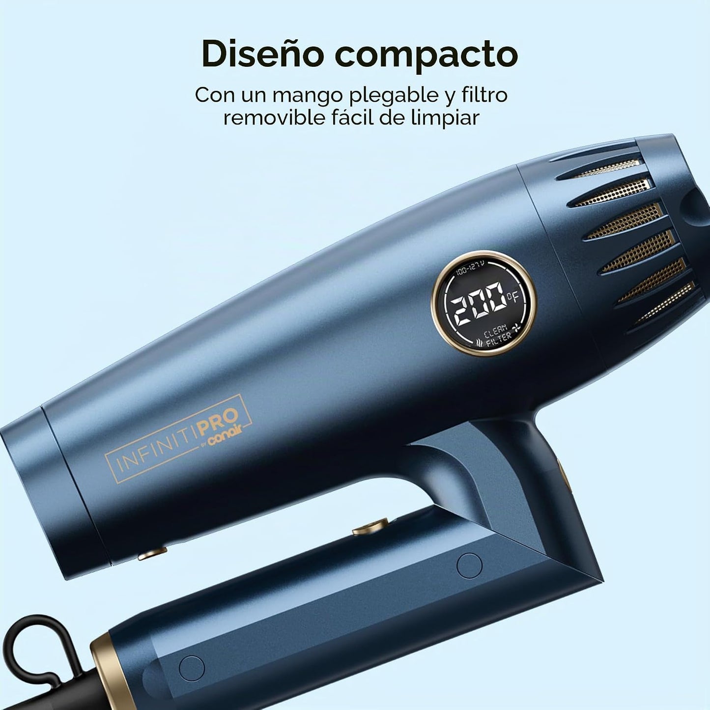 Secador de pelo y peinador múltiple Conair, 1875 W, accesorios de a...