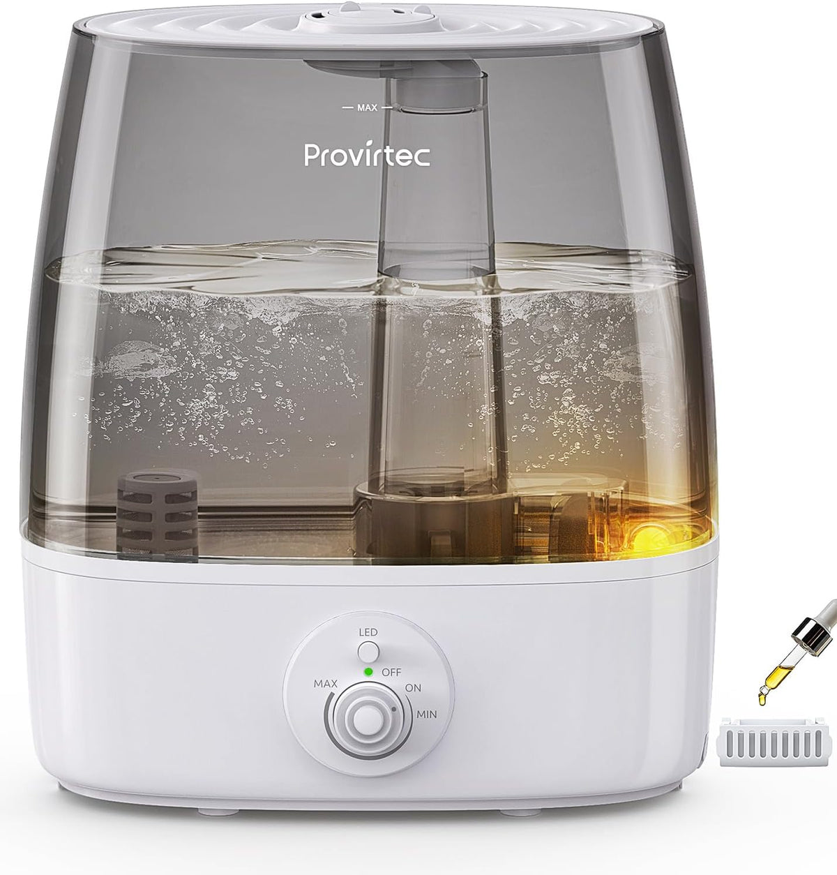 Provirtec Humidificador de tanque limpio de 6.5L para habitación gr...