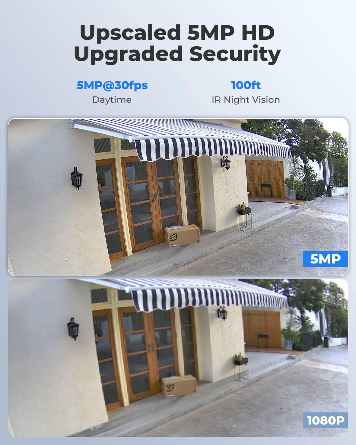 REOLINK Cámara de seguridad PoE de 5 MP, vigilancia interior al air...