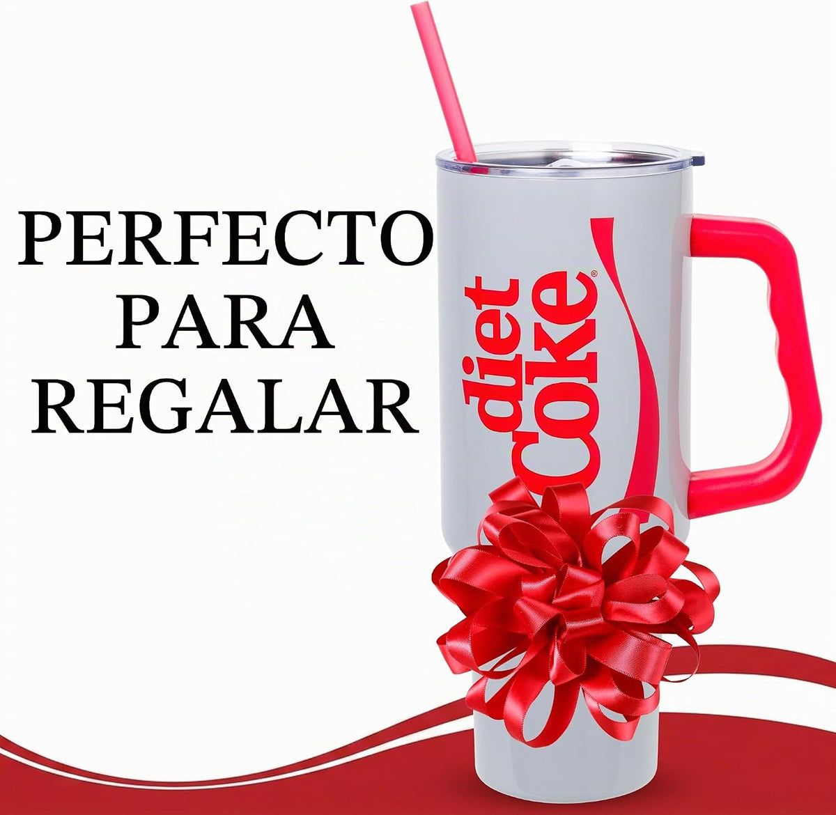 Silver Buffalo Coca-Cola Diet Coke, vaso de acero inoxidable, 40 on...