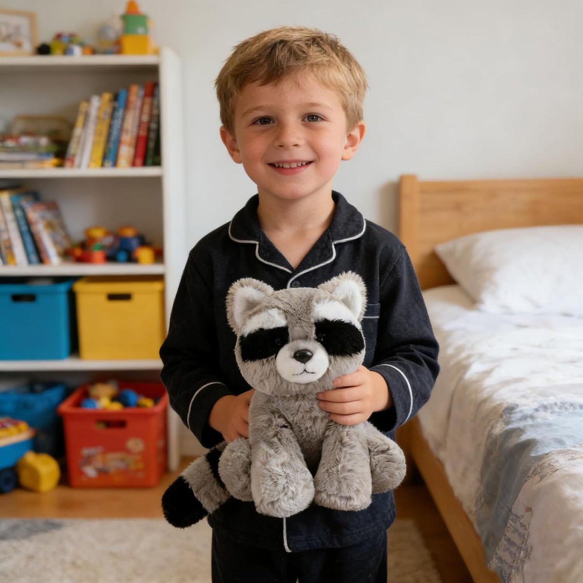 YUKOUQIAN Muñeco de peluche de mapache lindo juguete de 8 pulgadas...