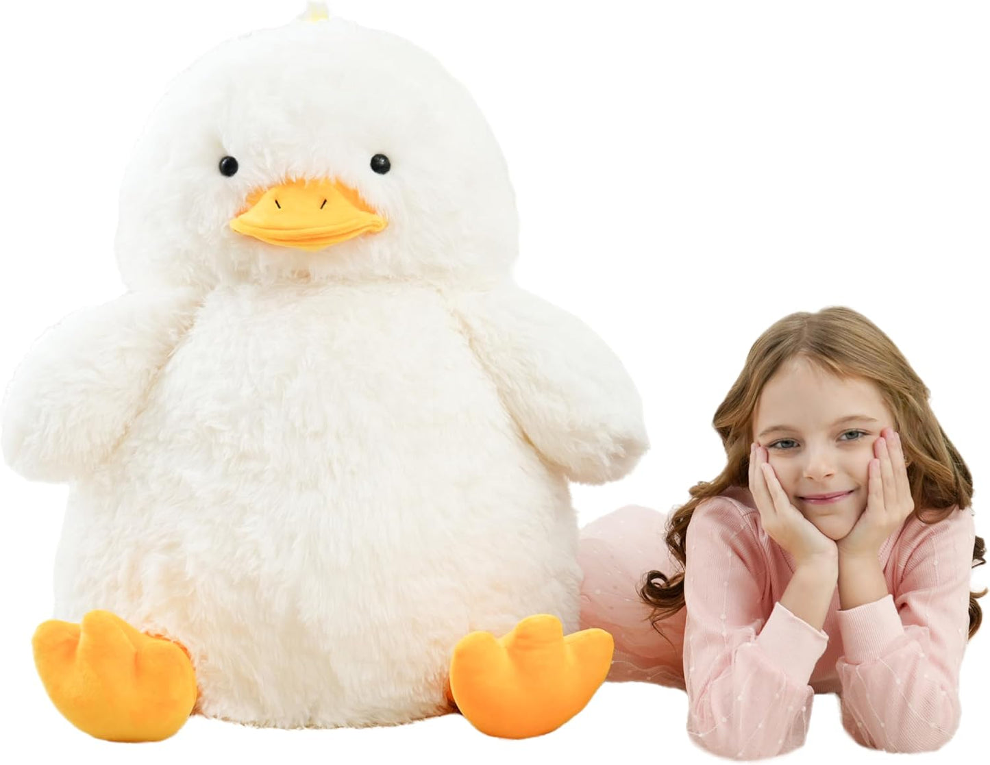 EEYQR Peluche de pato grande, animales de peluche de pato gigante,...
