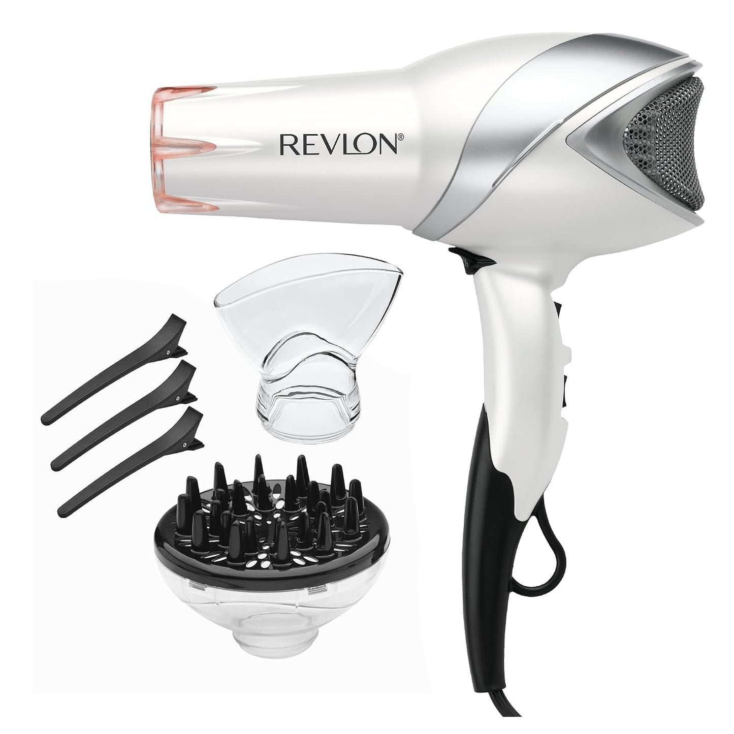 REVLON Secador de pelo infrarrojo con difusor y concentrador - Seca...
