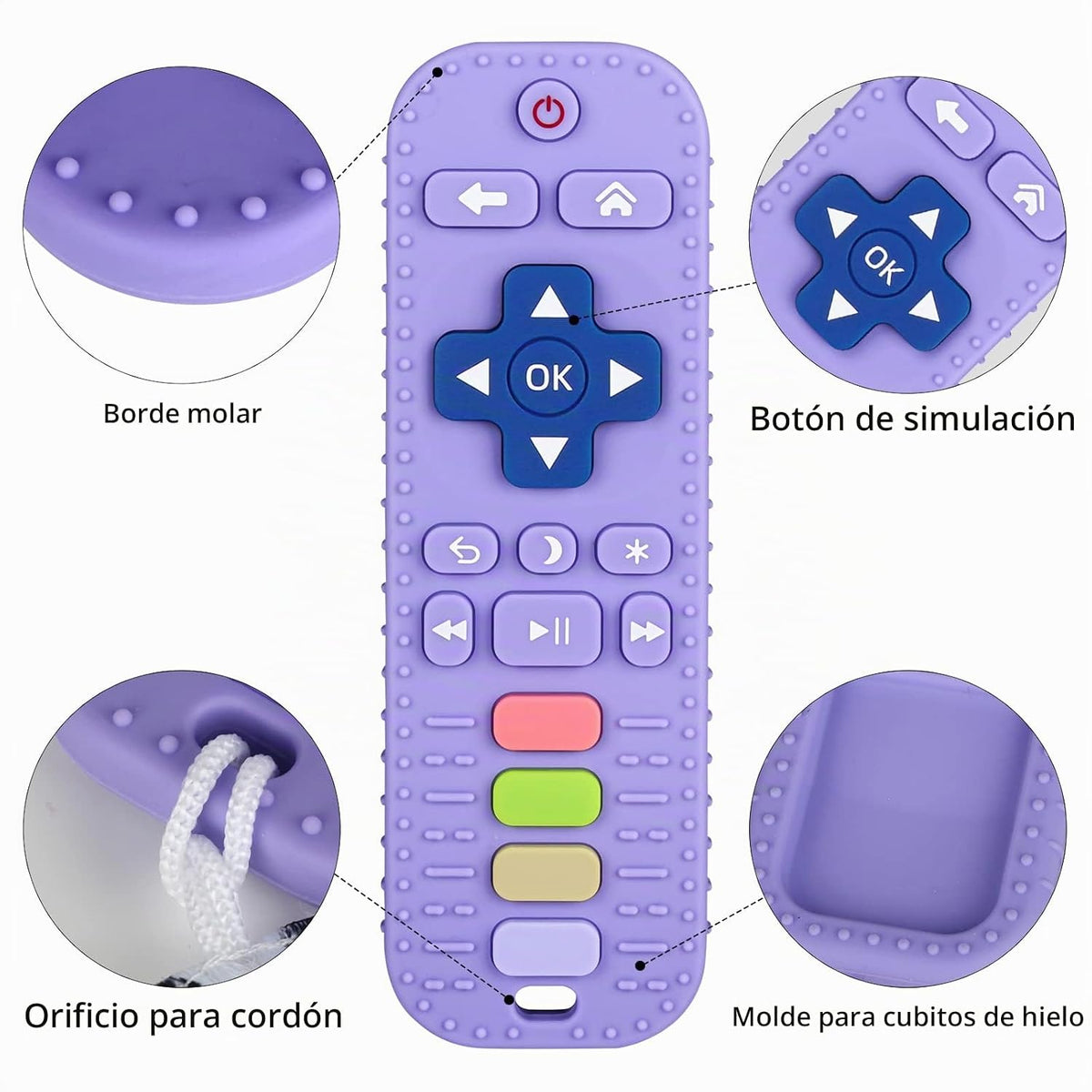 Chuya Juguete de silicona para la dentición del bebé, juguete para...