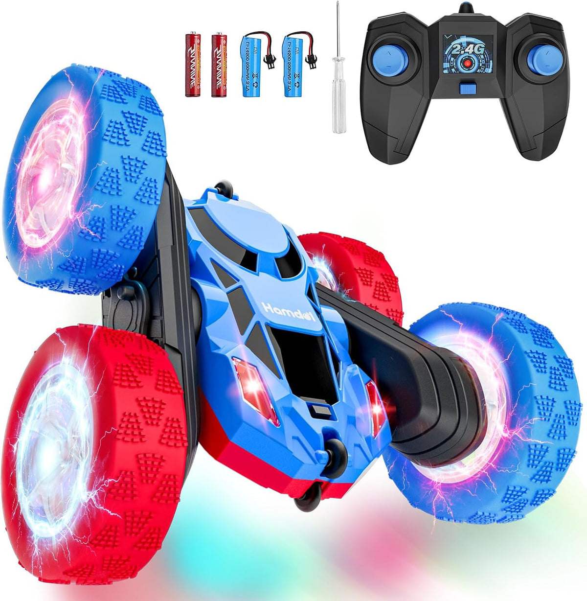 Hamdol - Auto con control remoto RC para niños de 6 a 12 años, auto...