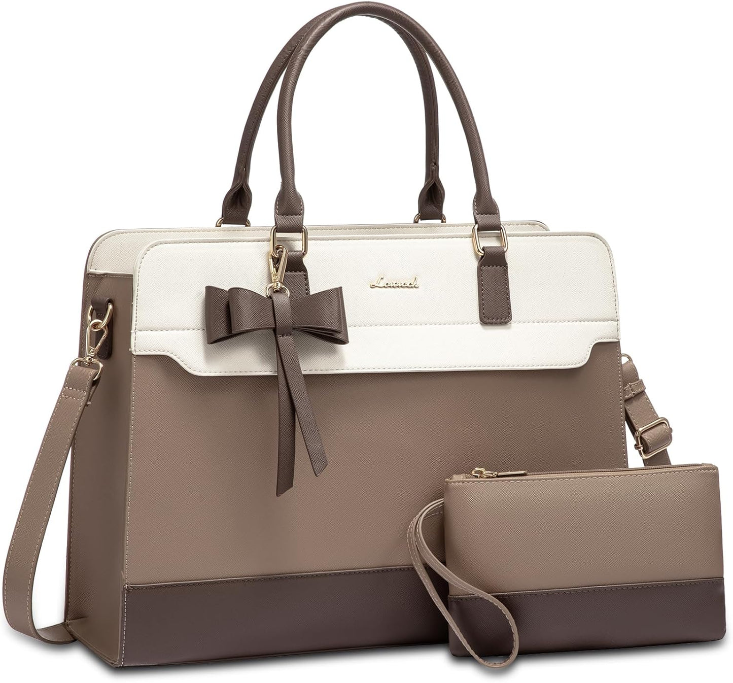 LOVEVOOK Bolsa de mano para laptop para mujer, bolsa de trabajo de...