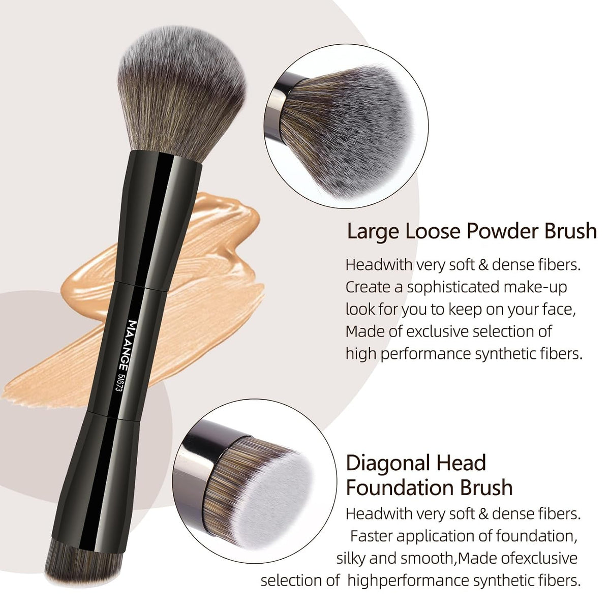 MAANGE 20 brochas de maquillaje con caja de regalo, brochas de maqu...