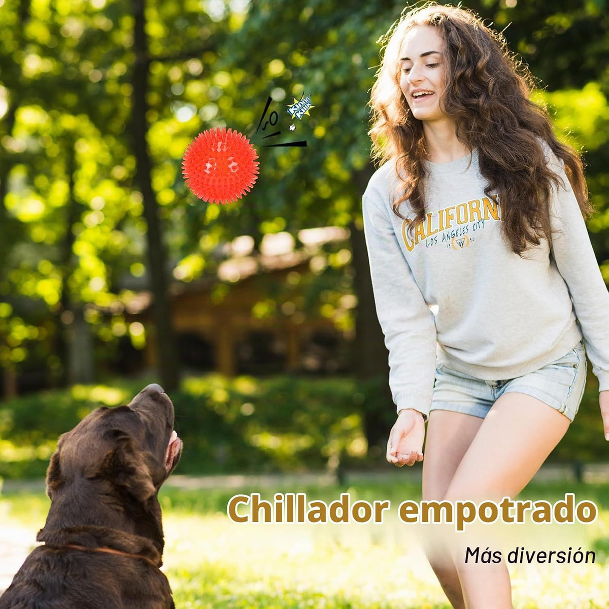 petizer Paquete de 6 bolas chirriantes de juguete para perros de 2....