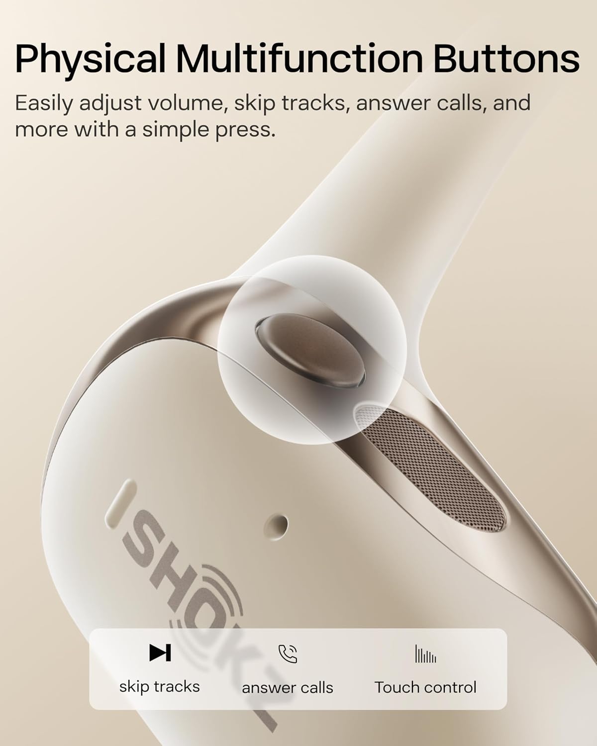SHOKZ OpenFit 2 Auriculares de Oreja Abierta, Auriculares Inalámbri...