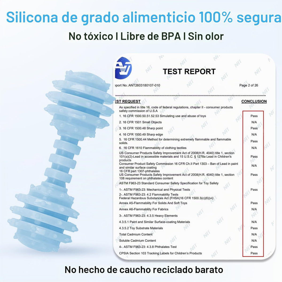 CGBD Juguetes para cachorros, paquete de 6 juguetes masticables par...