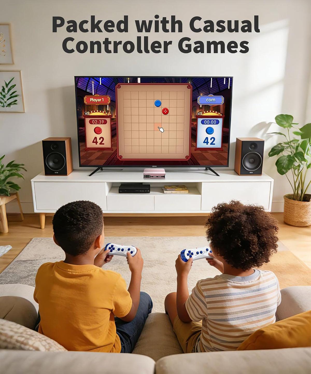 Consola de juegos AR Motion para niños, sistema de videojuegos Plug...