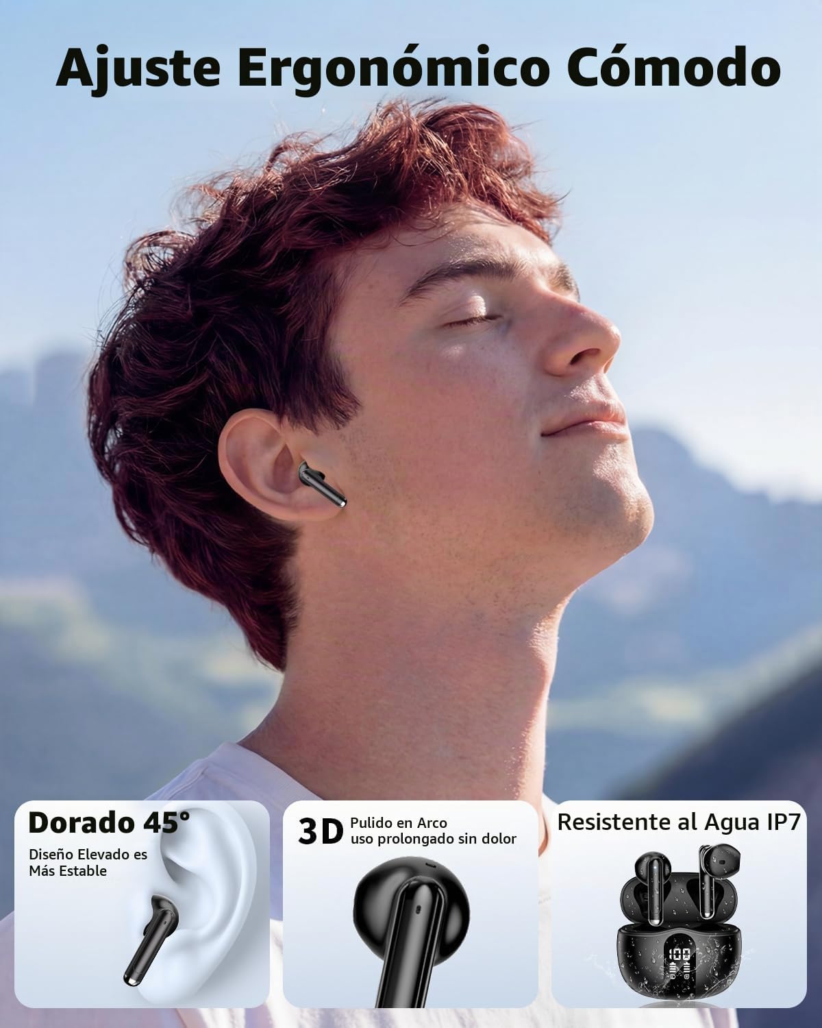 Auriculares inalámbricos, auriculares Bluetooth 5.4 2026 con micróf...