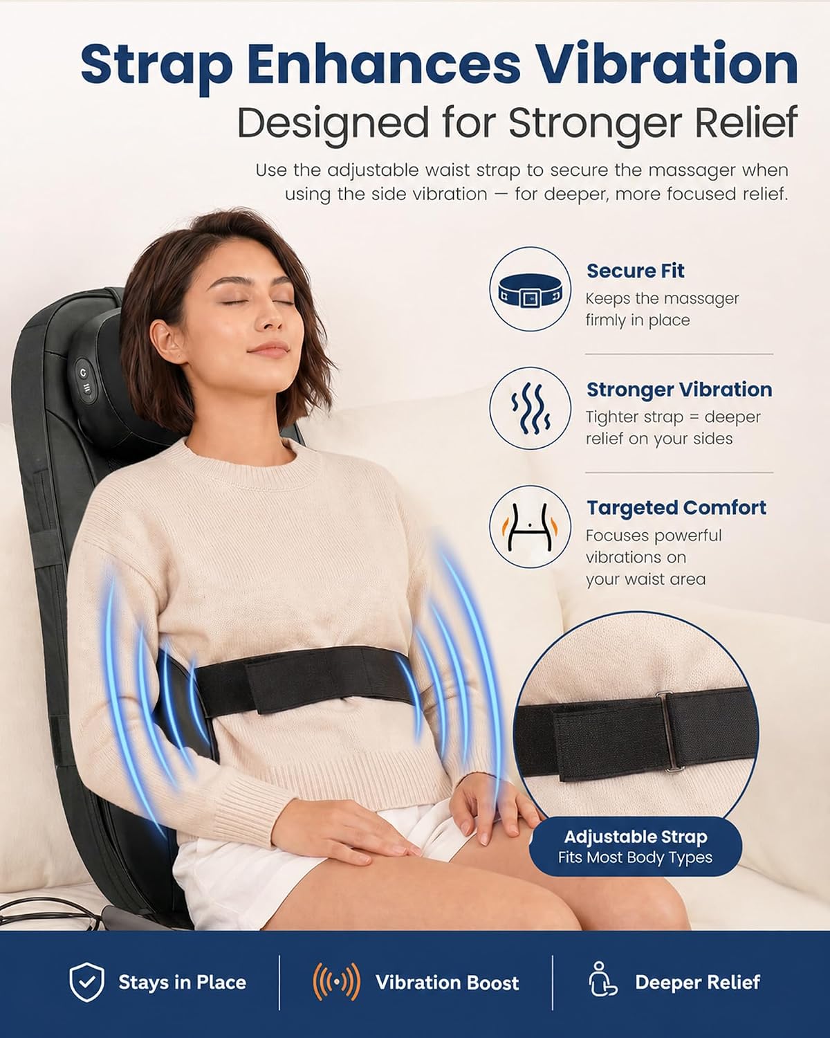 COMFIER Shiatsu Masajeador de cuello y espalda con calor de grafeno...