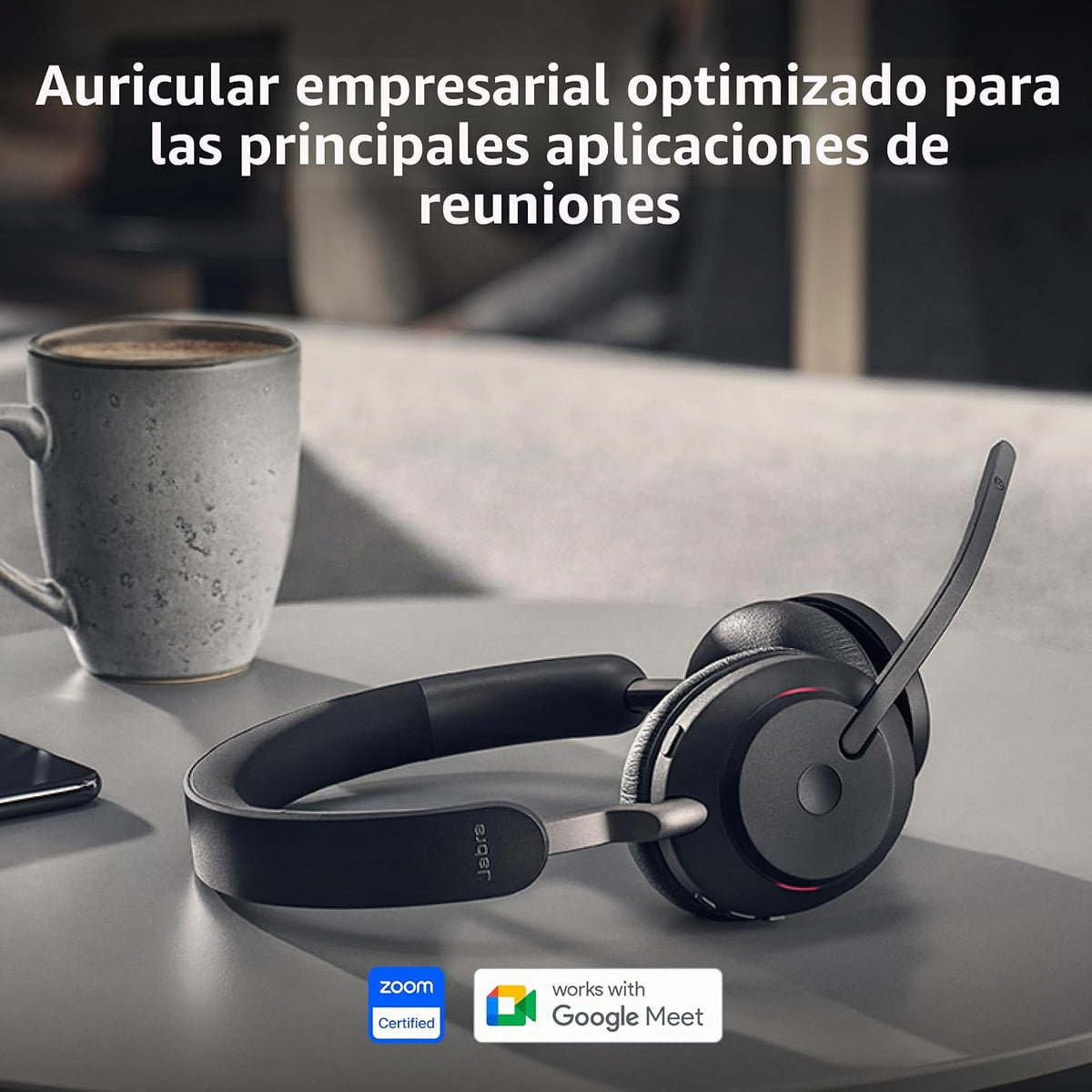 Jabra Evolve2 65 - Auriculares inalámbricos Bluetooth con micrófono...