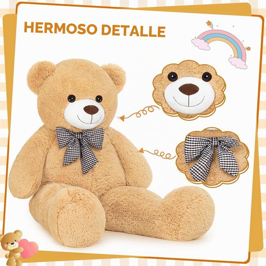Sausudols Oso de Peluche Gigante de 47", Enormes Animales de Pe...