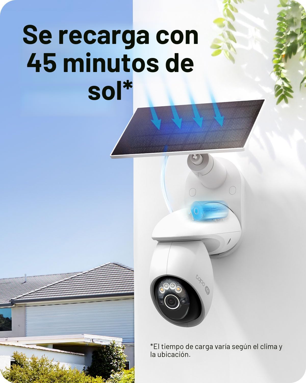 Tapo Cámara de seguridad inalámbrica al aire libre de la pan\/de la...