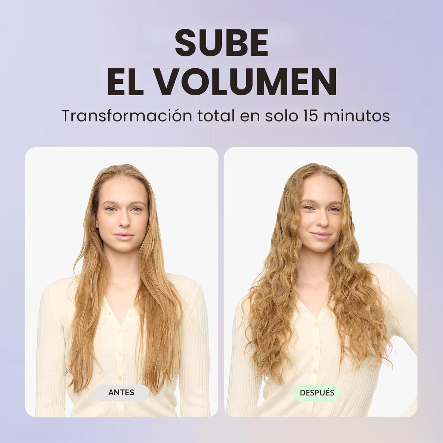 Wavytalk Power Wave - Engarzador de pelo iónico para menos daño por...