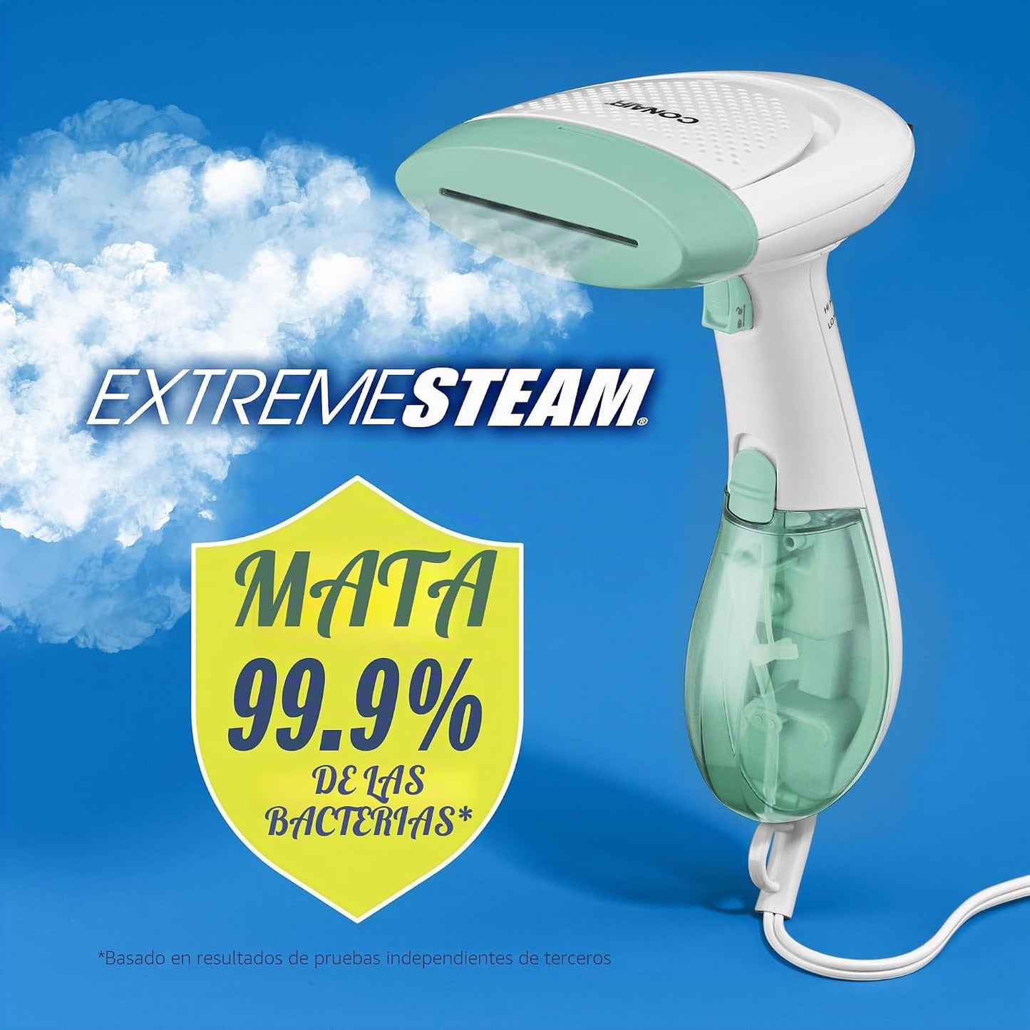 Conair Vaporizador de mano para ropa, ExtremeSteam 1200W, diseño po...