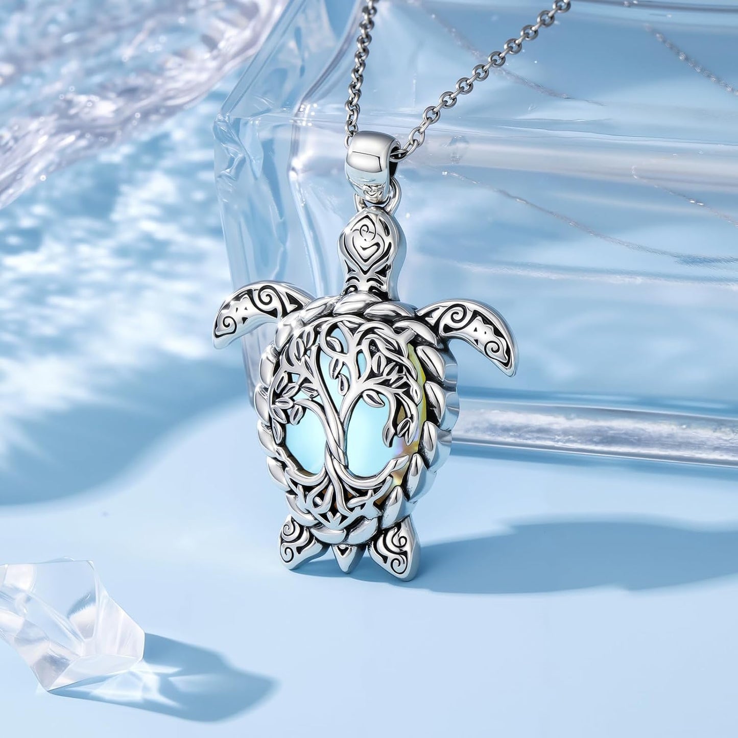 YYB Juego de joyas de tortuga marina para mujer, dije de árbol de l...