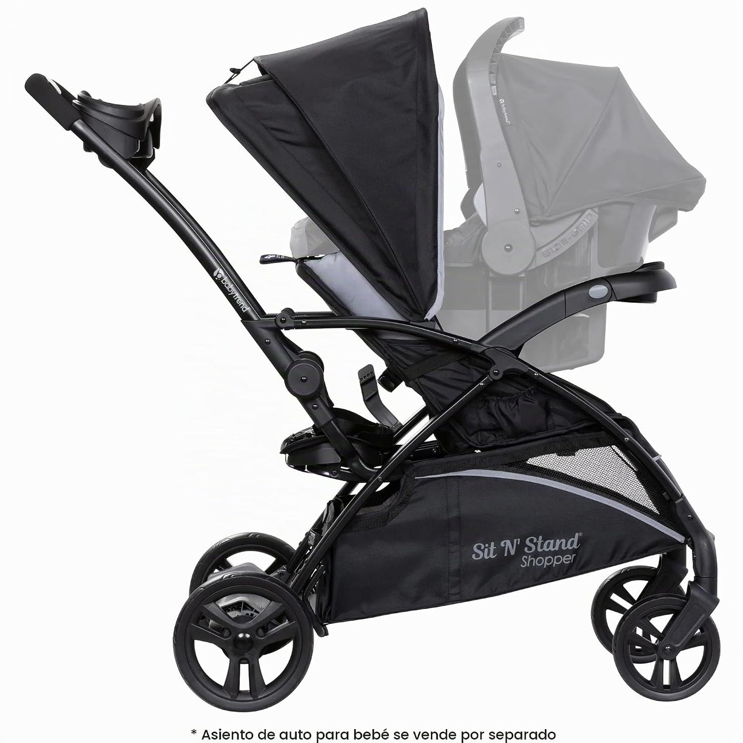 Baby Trend Sit N' Stand - Cochecito 5 en 1 y asiento EZ-Lift Pl...