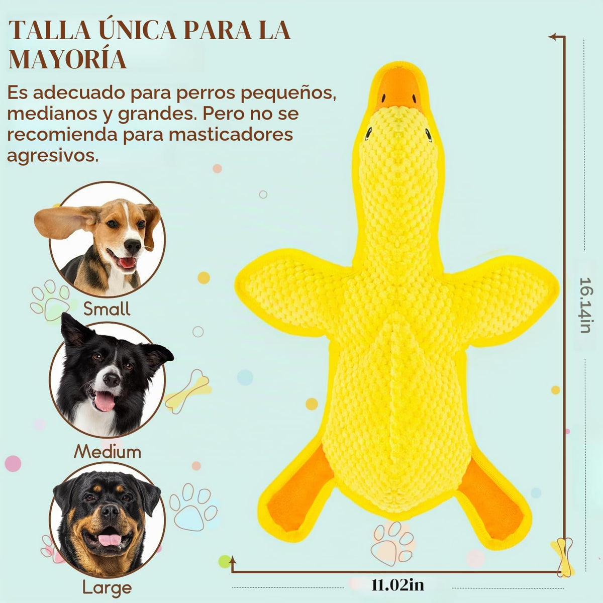 MAOOOOB Juguetes para perros sin relleno - Juguetes para morder par...