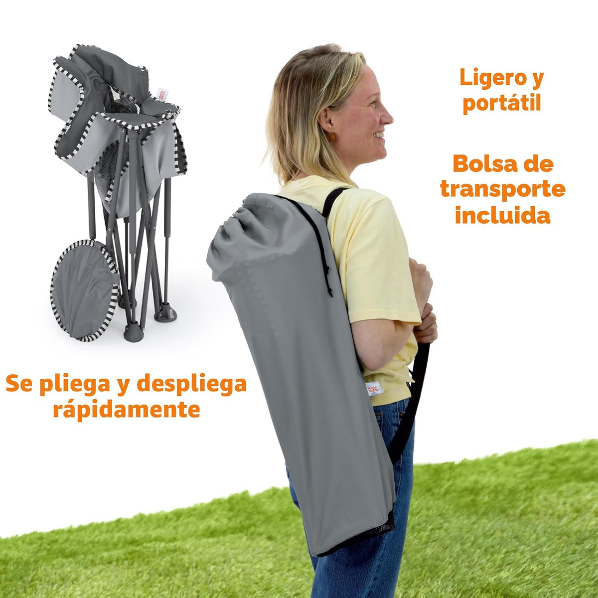 Bright Starts Pop 'N Chill - Asiento de viaje, uso en interiore...