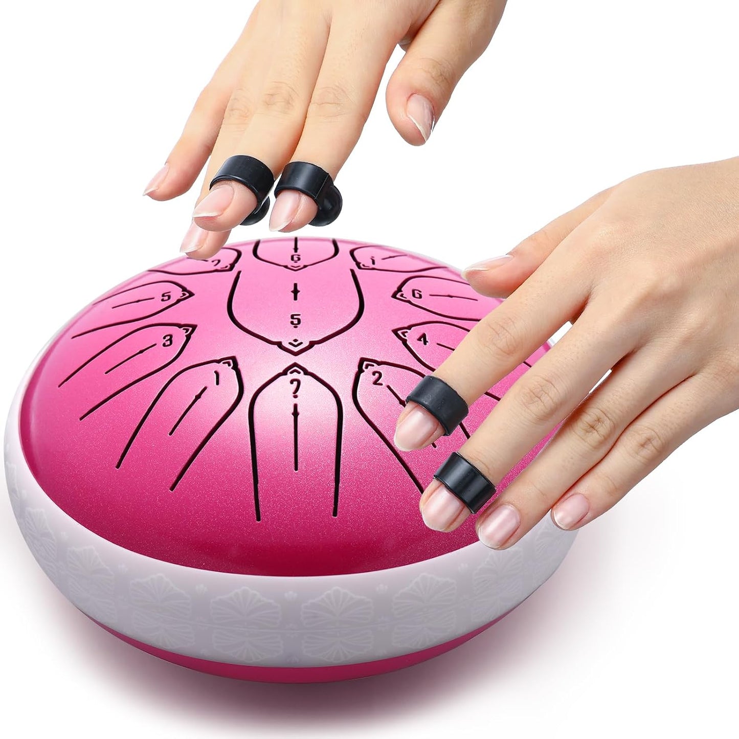 PUJONI Tambor de lengua de acero, instrumentos de percusión de 11 n...