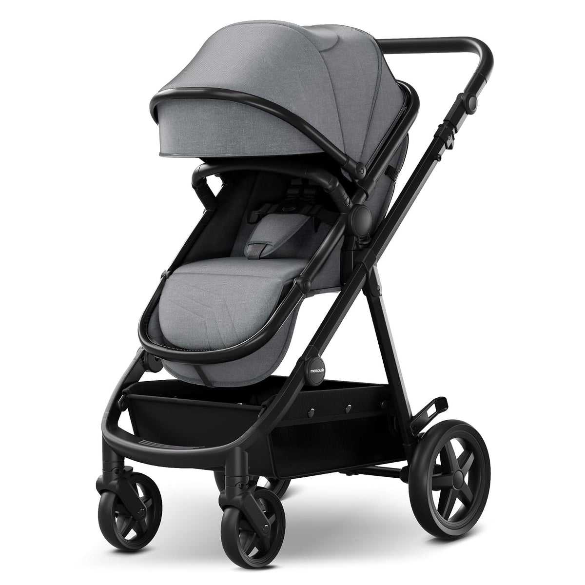 Mompush Meteor2 - Cochecito de bebé 2 en 1 con modo recién nacido,...
