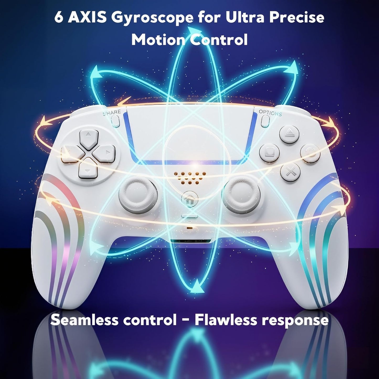 Controlador RGB inalámbrico CtrlXs para PS5, PS5 Slim, PS5 Pro y PC...