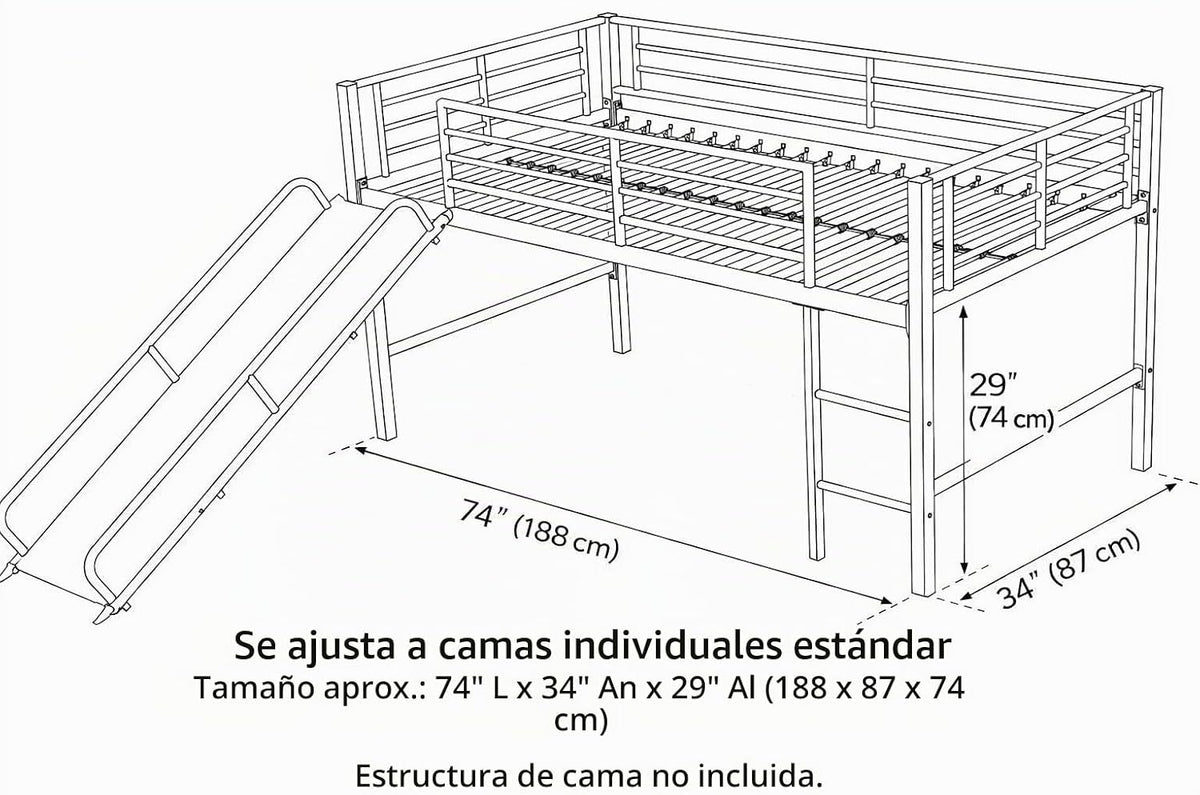 HLS Tienda de campaña pirata para niños, se adapta a camas individu...