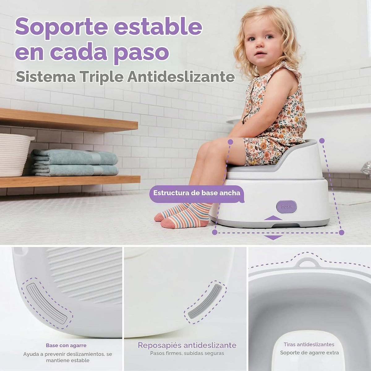 lalalark Inodoro de entrenamiento para ir al baño 3 en 1, asiento d...