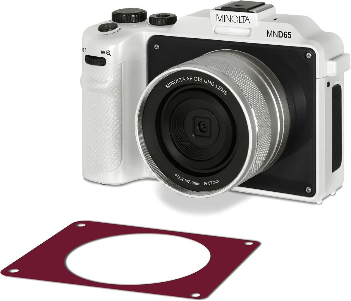 Minolta Cámara digital: fotos de 56MP, video 4K 60FPS, diseño selfi...
