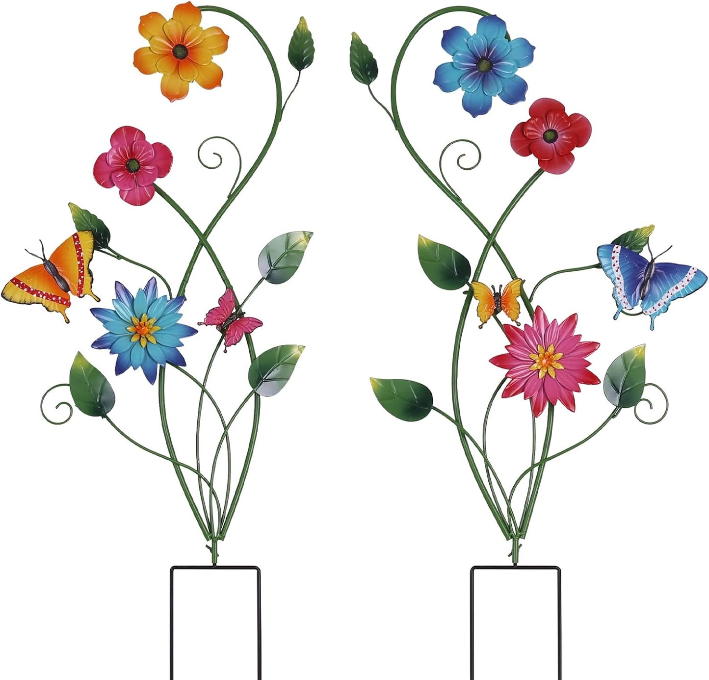YEAHOME Decoración de jardín para exteriores, paquete de 2 estacas...