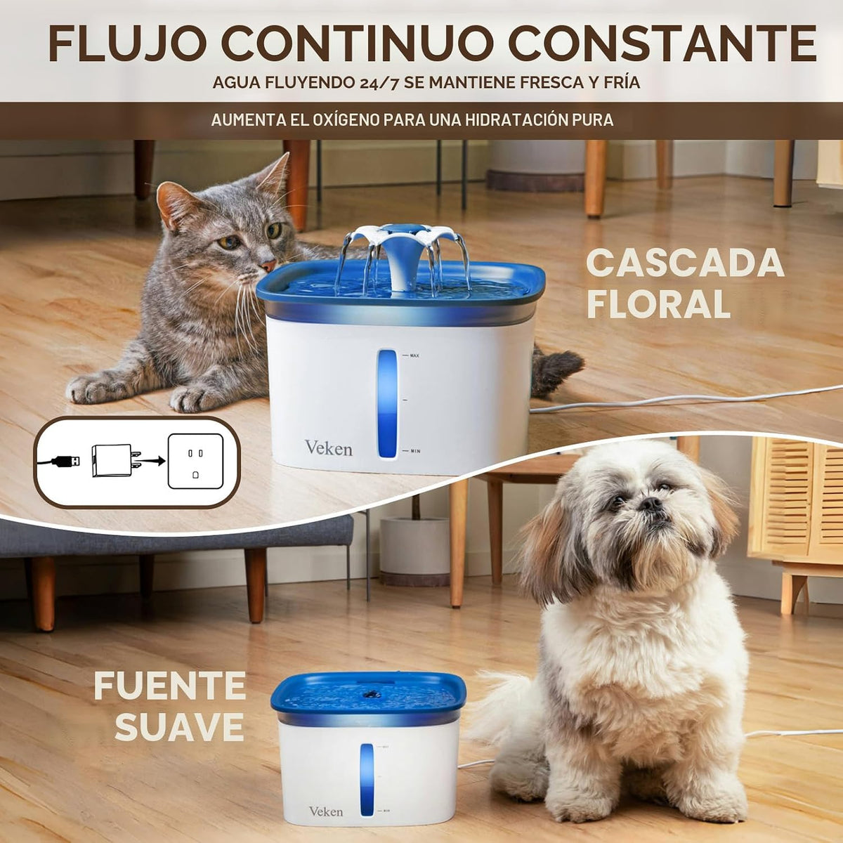Veken Ganador del Premio a la Innovación 95oz\/2.8L Fuente para Mas...