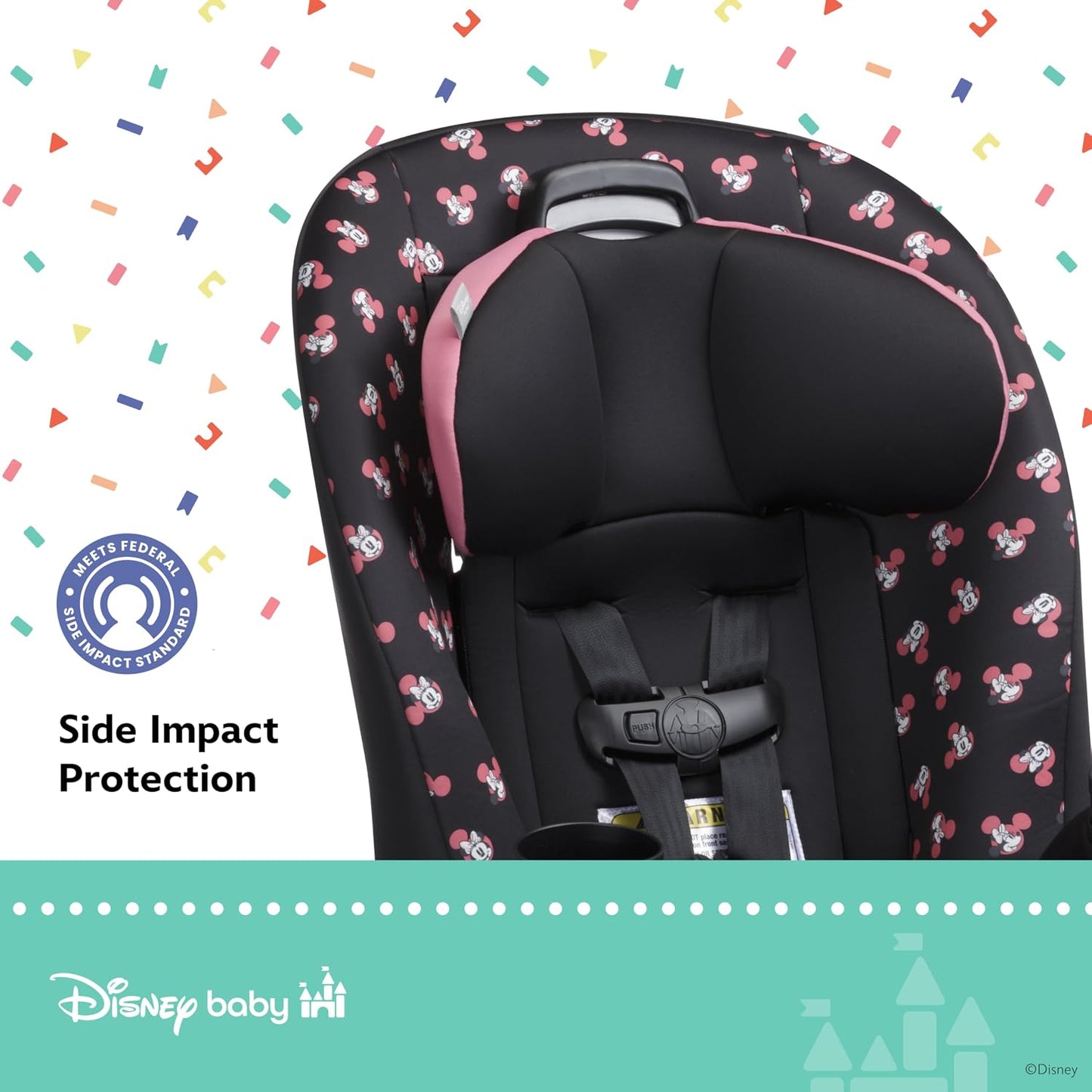 Disney Baby Ellaris - Asiento convertible 3 en 1 para automóvil, di...